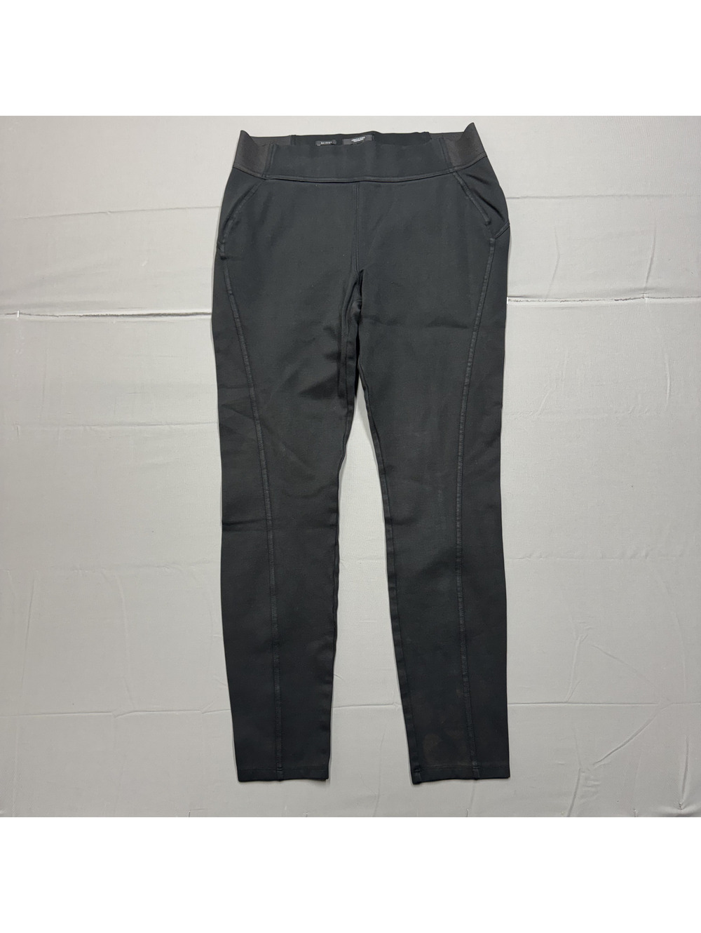 Simply Vera Vera Wang Womens Black Skinny Stretch Pants Pull On Seamed Size M